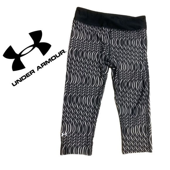 $5 add on item, Under armor heat gear compression capris sz L - Picture 3 of 13